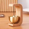 Solid Wooden Doorbell Aesthetic Magnetic Brass Wind Chimes Wireless Doorbell Entrance Door Bell Pendant Home Decor Minimalism