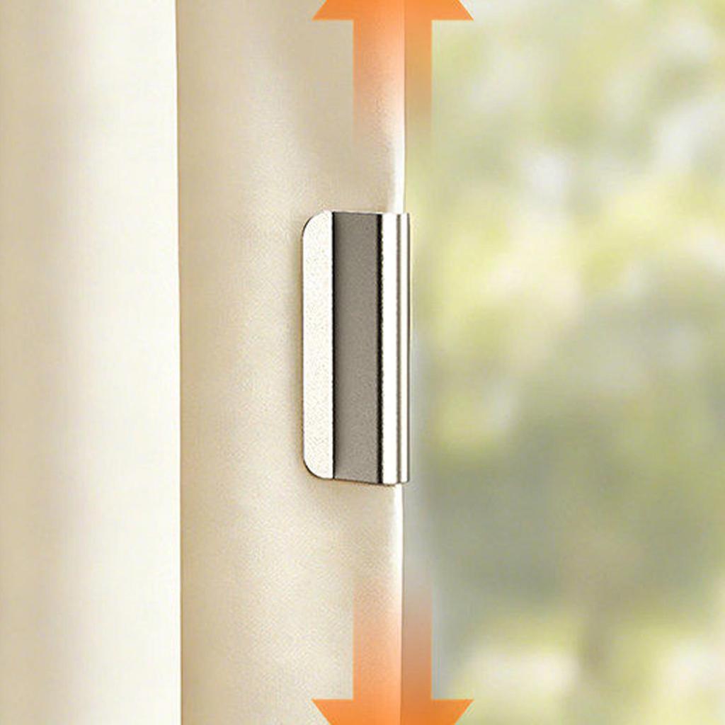 10 Paia di Clip Magnetiche per Tende, Fissaggi per Tende Senza Foratura, Design con Potente Tenuta Magnetica per Tende di Soggiorno/Camera da Letto/Patio