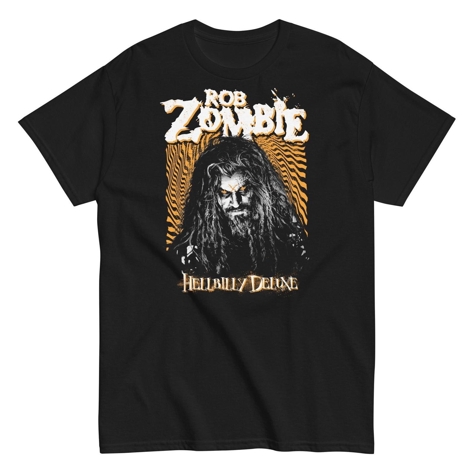 MerchMoment Rob Zombie Hellbilly Orange T-Shirt T-Shirt Black New XL