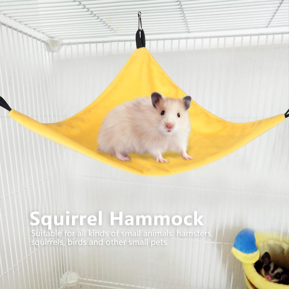 Small Pet Triangle Hammock Hanging Bed For Squirrel Hamster Sugar Glider Guinea Pig