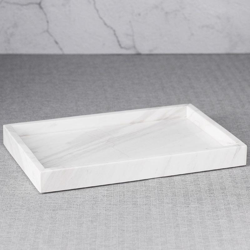 Silikon-Aromatherapie-Tablett - Grenzüberschreitende Waschbecken-Aufbewahrung mit Marmormuster für Badezimmerorganisation und Heimdekoration