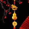 2026 Year Of The Horse Wall Hanging Car Ornament Chinese New Year Red Gold Pendant Lucky Decoration Housewarming Gifts