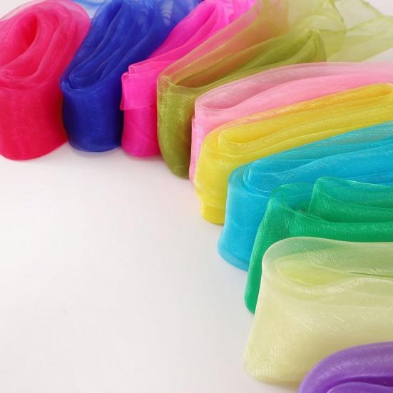 60cm Silky Scarf Washable Reusable Bright Color Portable Foldable Faux Silk Scarf Bags Wallets DIY Accessories