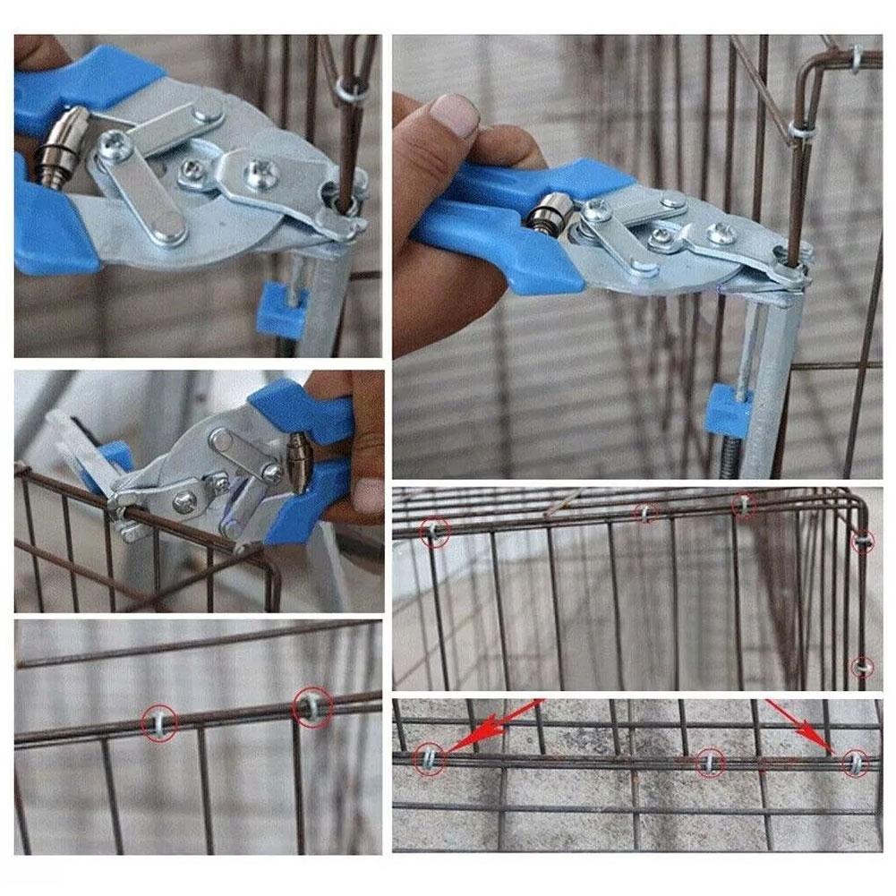 Clește de porc, capse, cușcă pentru animale, plasă de pui, cușcă de sârmă, gard, clemă de instalare, instrument