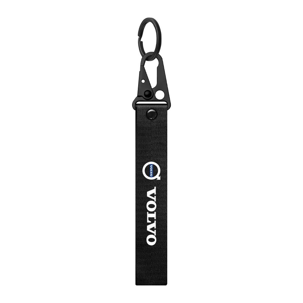 

1pcs Auto Keychain Ribbon Ring Key Ring Lanyard Car Accessories For Volvo RDESIGN XC60 XC90 V60 V40 XC40 V50 S60 V70 C70 Styling