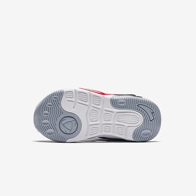 Anta Kids Fabric Trendy Comfortable Versatile Outdoor Beach Shoes Kids Sandals Silver Black 312429970-1
