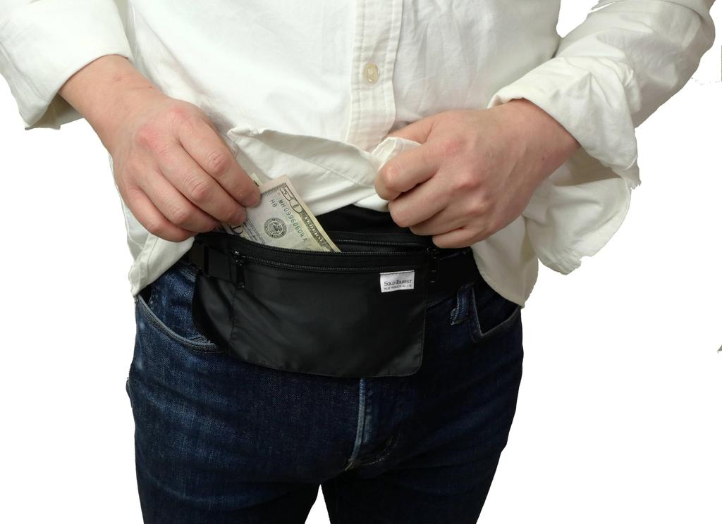 Close Series Waist Compact Travel Valuables Made in Credit Secret Pouch Pouch, Japan, Passport, Cards, Anti-Theft,