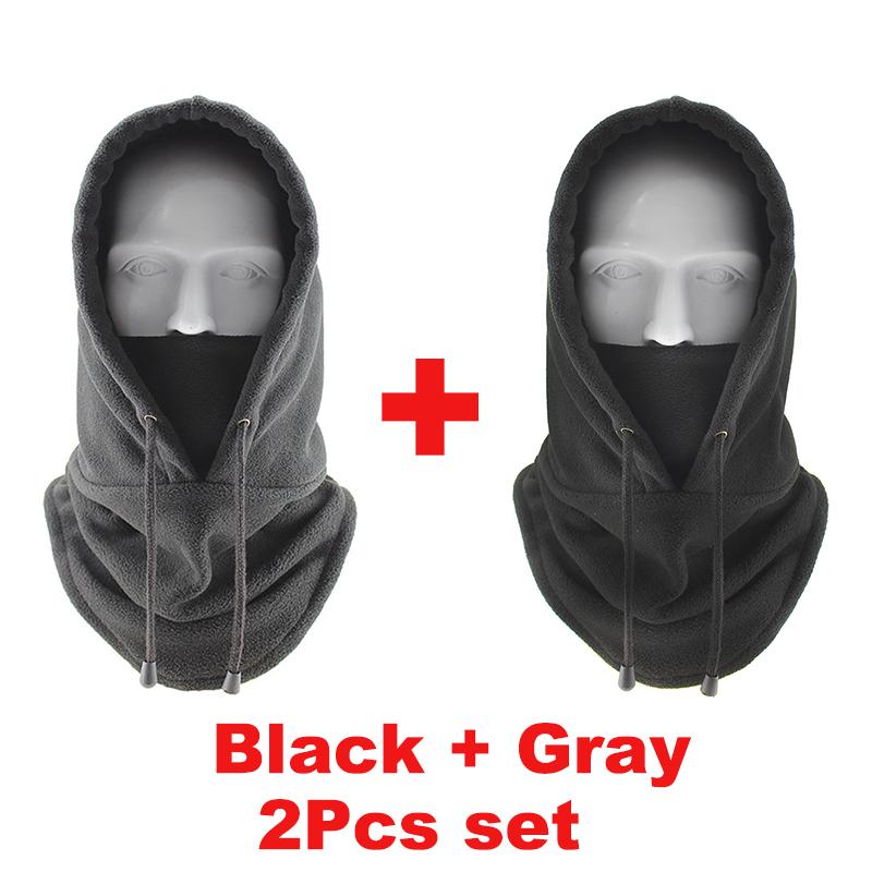 Winter Warm Balaclava Motorcycle Riding Full Face Mask Hat Thermal Windproof Cycling Cap Men Women Fleece Neck Warmer Scarf Hats
