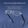 Business Smart Black AI Voice Assistant Online Compatible Simple Design [CatXQ] Glasses, Meeting/Presentation