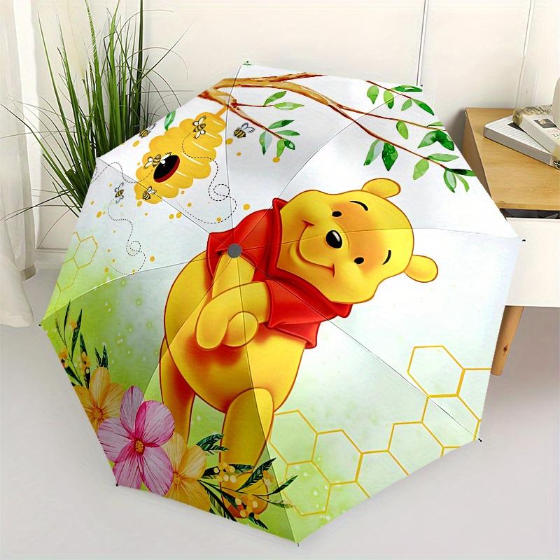

Winnie-the-Pooh, Honey Automatic Opening and Closing Umbrella, Compact Travel Umbrella, Lightweight and Portable, Suitable for Beach Commuti