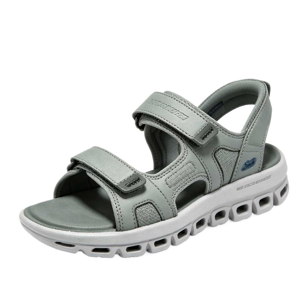 Skechers Sandali da Spiaggia Uomo Sportivi con Velcro e Punta Aperta Sandali da Uomo 233383-GYBL