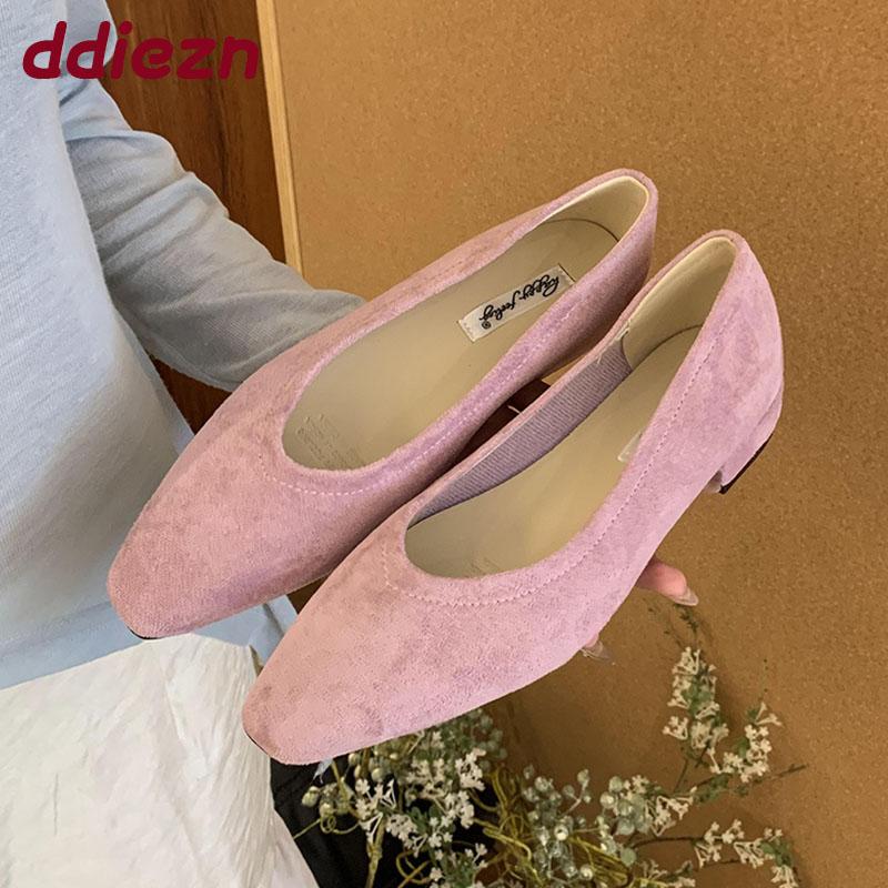 Fashion Fashion Shallow Ladies Low Heel Shoes New In Summer Spring Pointed Toe Female Slip On Footwear Flats With Shoes For Women