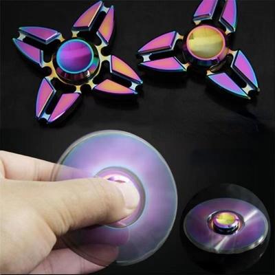 Handspinner aus Zinklegierung, Drachenflügel, Fingerspitze, Gyro, kreativer Metall-Regenbogen-Fingerspinner, Geburtstagsgeschenk