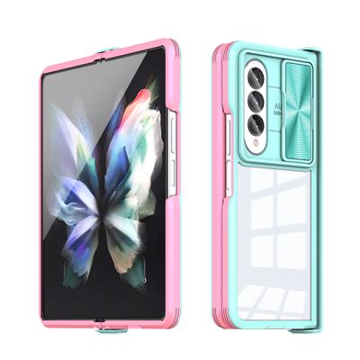 Anti-Drop-Slide-Kamera-Schutzhülle für Samsung Galaxy Z Fold 4 5g Fold4 Zfold4 Rutschfeste klare Acryl-Handytasche Funda
