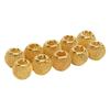 10 Pcs Spacer Beads Round Mesh Hollow Gold Plated   Spacer Beads   Hand Made Beading for Jewelry Making