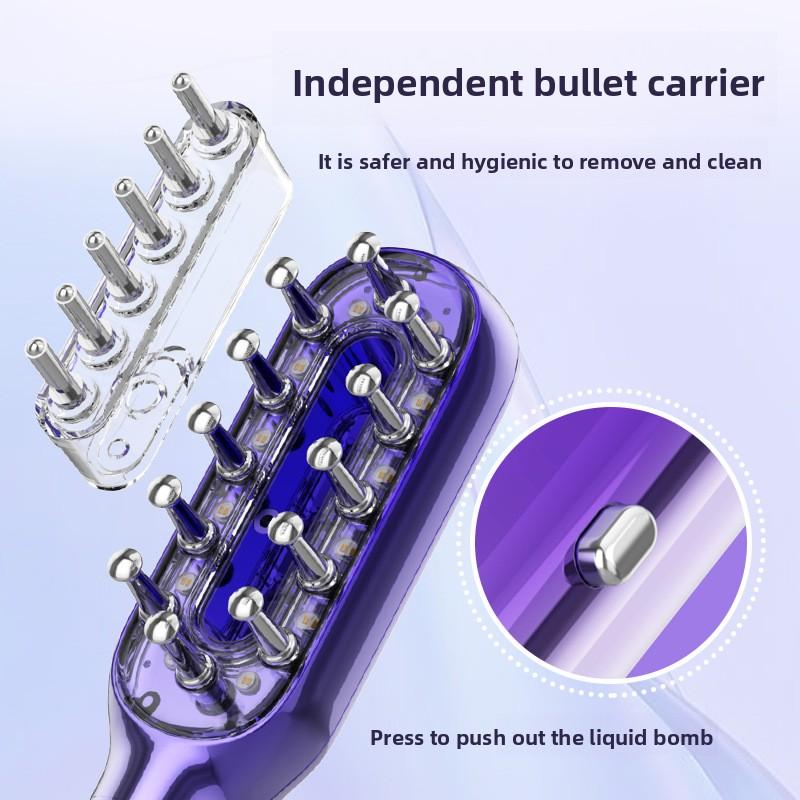 Electric Comb Massage Meridian Red Light Guide Liquid Healthy Hair Comb Scalp Hair Care Micro Current Multifunctional Comb