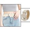 Women Wide Faux Leather Belt, Candy Color Irregular Gourd Pin Buckle Belt, Solid Color Decor Waist Belt for Jeans Dresses