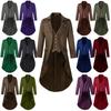 2022 Men's Gothic Steampunk Long Tailcoat Performance Costume