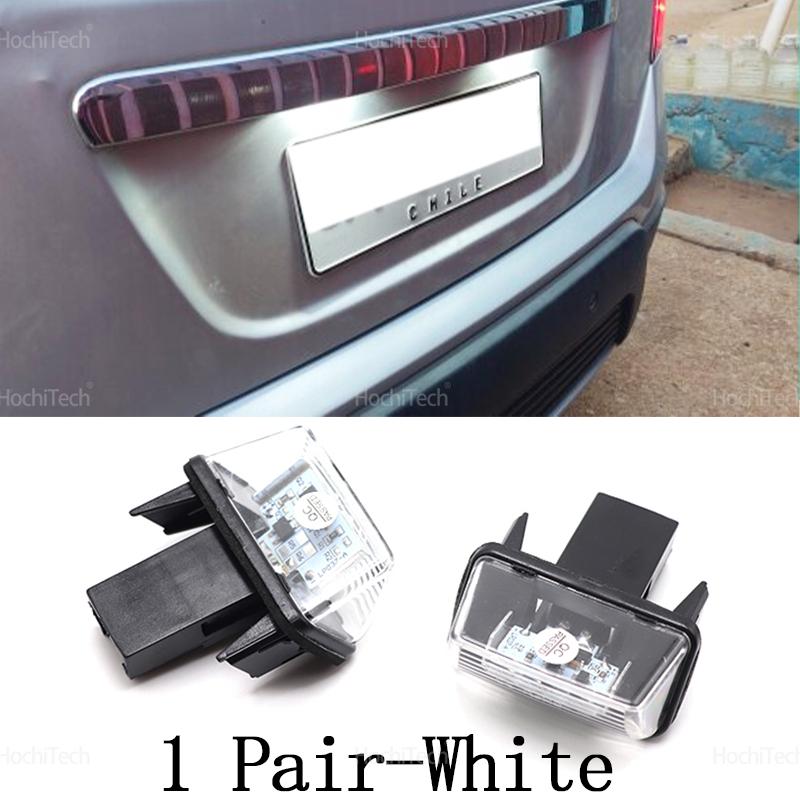 

1 year warranty Durable Canbus Rear License Plate Tag Light LED For Peugeot 206 207 307 308 407 5008 Partner Citroen C3 C4 C5