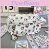 Hello Kitty Kids Cartoon Pouch With Multilayer Storage For Students And School Supplies