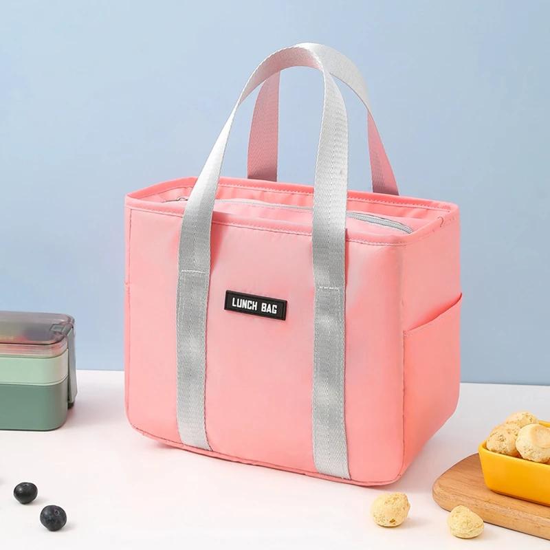Insulated Lunch Box Thermal Bag Large Capacity Work Food Delivery Storage Container for Women Cooler Tote Travel Picnic Pouch