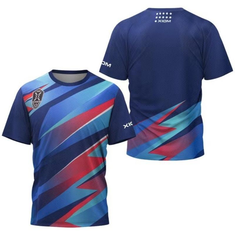 T-shirt da uomo stampata in 3D per sport all'aperto e fitness, traspirante, ad asciugatura rapida, manica corta, girocollo, pullover, top casual