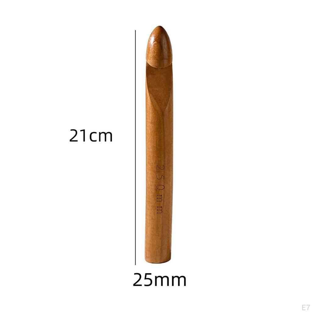 Wooden Crochet Hook Comfort Grip Knitting Pin for Beginners, Ergonomic Handle Crocheting
