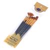 7pcsCelsiusset Art Paint Brushes Set Round & Flat & Filbert & Fan Tips Professional Drawing Paintbrushes Nylon Hair Wooden Handle for Watercolor Acryl