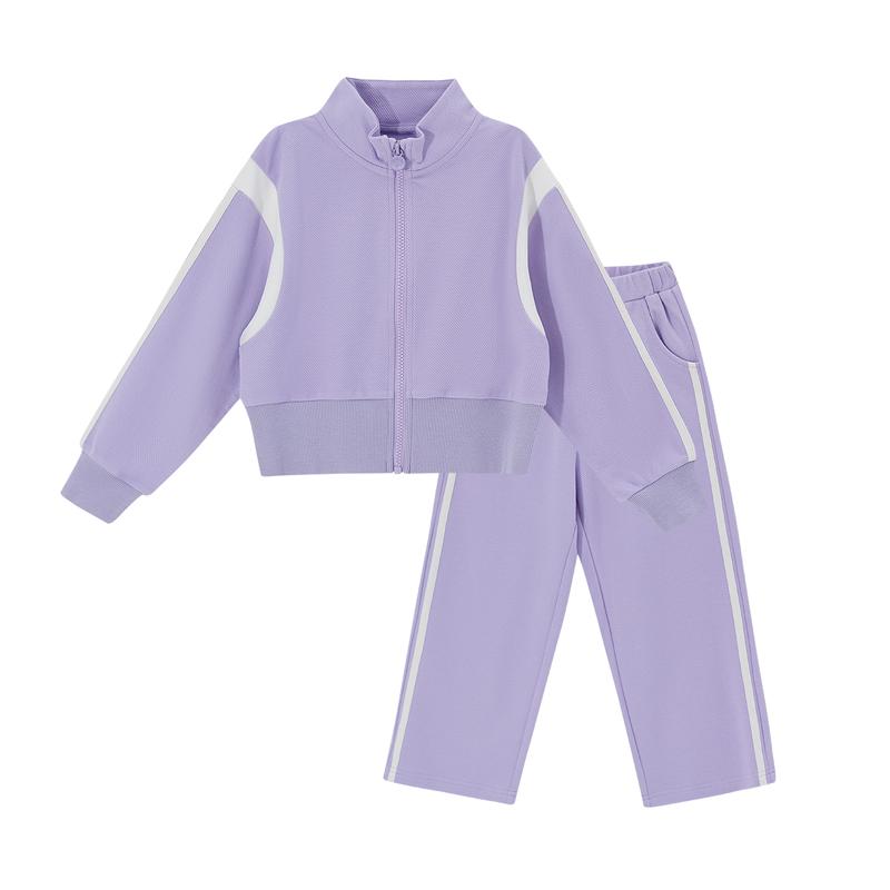 Girls' 24 Autumn Set, Medium and Large Children's Set, Two Piece Set