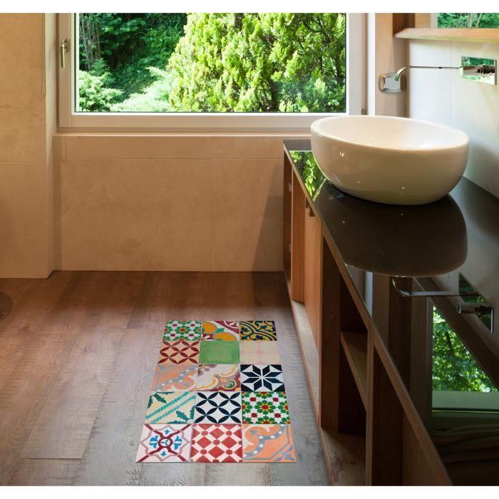 Storplanet tapis vinyle PVC Recyclable Croma Mosaico 45 x 75 cm