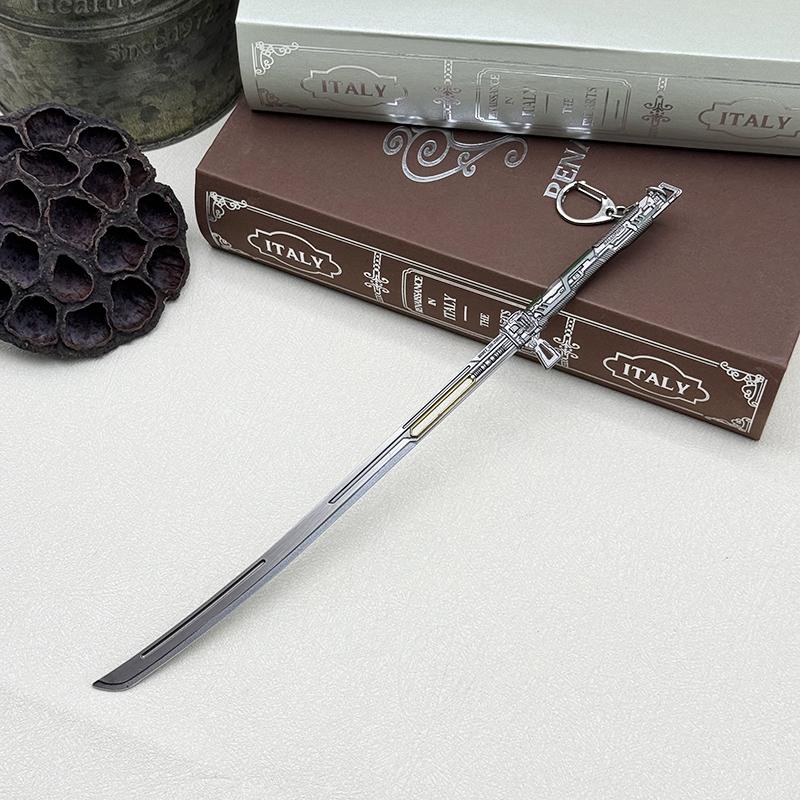26cm Metal Blade GR-74 Ghostrunner Game Peripherals 1:6 Doll Equipment WeaponsModel Replica Home Ornament Crafts Toys Collection