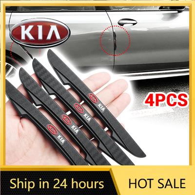 2026 Hot Car Sticker 4pcs Car Door Edge Protector Stickers Anti Collision Strips For Kia Rio Picanto Sportage Niro Morning Ceed