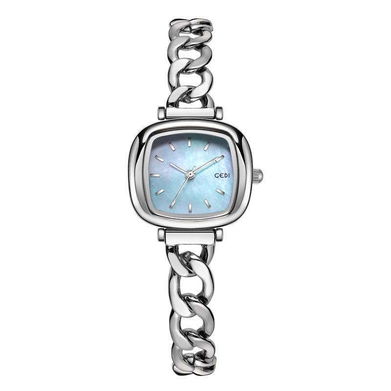 High Value Blush Women'S Watch Niche High-End Oval Watch Women'S Light Luxury Fritillary Quartz Watch