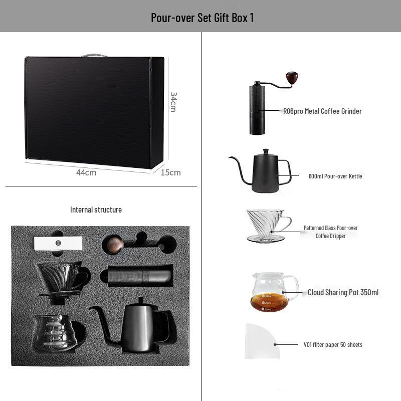 Premium Coffee Pour-Over Gift Set - Complete Utensil Collection