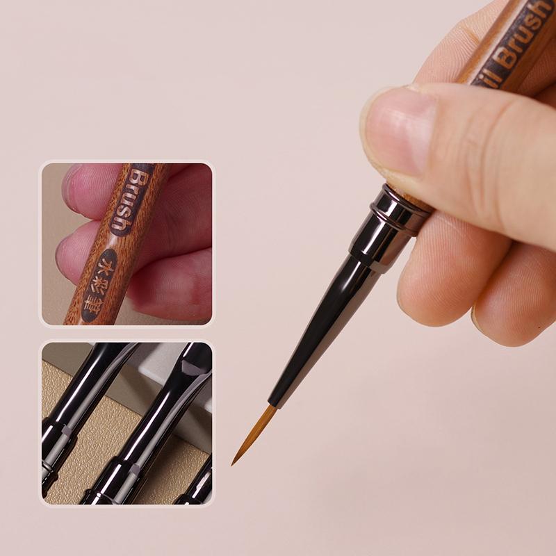 

Кисть-лайнер для дизайна ногтей 12 мм с крышкой, рисунок лепестков бабочки, бамбуковых листьев, для рисования УФ-гелем, ручка для дизайна ногтей, инструмент для маникюра