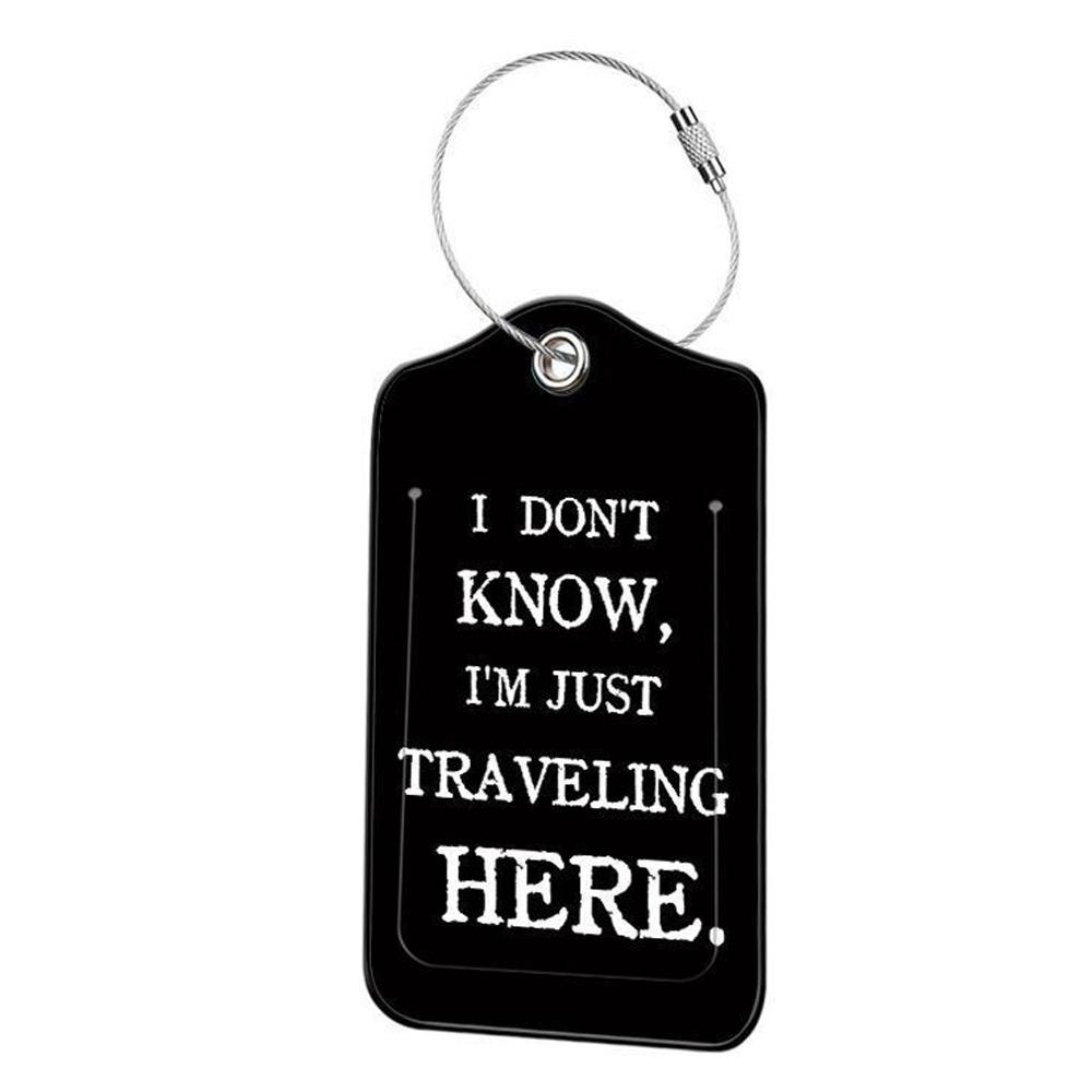 

New Letter Style Luggage Tag Soft Travel Accessories Luggage Label Straps PVC Backpack Accessories Name ID Address Tags