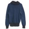 RRL Indigo x Black Cotton Shawl Collar Knit tops M Navy blackUsed