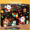 Electricity Christmas Static Stickers With Santa Claus Reindeer Snowman Design