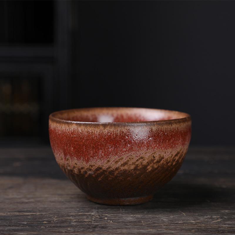 Ceramic Master Cup Kung Fu Teacup Retro Ceramic Cup Outdoor Camping Cup Household Coarse Pottery Tea Cup