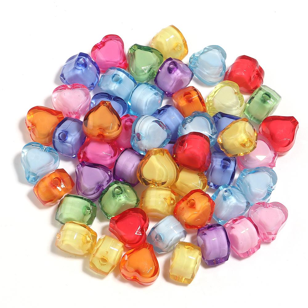 20-50pcs Candy Colored Acrylic Beads Pumpkin Star Butterfly Shape Loose Spaced Beads For DIY Fashion Bracelet Keychain Accessory