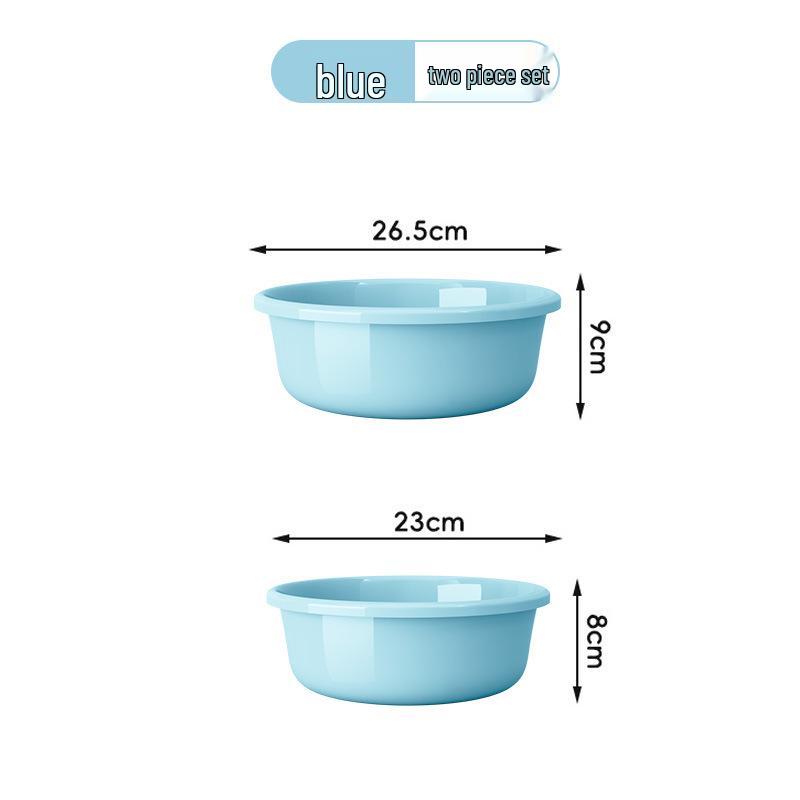 Large Durable Multi-Purpose Plastic Wash Basin for Dorms and Babies
