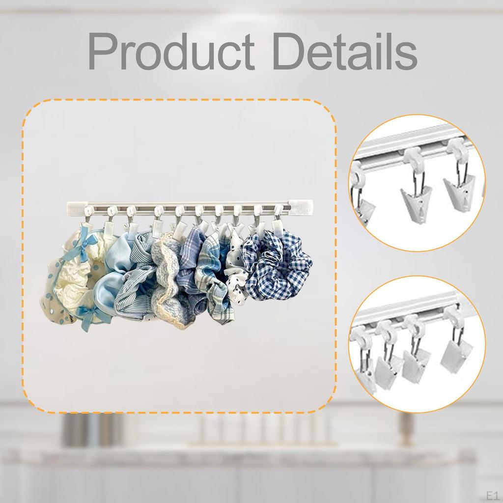 Hair Band Holder Wall Hook Scrunchie Storage Rack Easy Installation for Bathroom