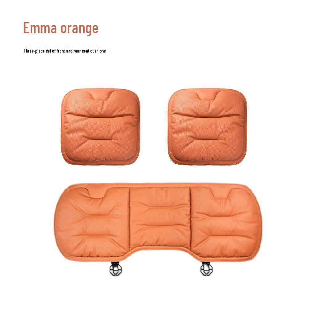 Universal Nappa Leather Car Seat Cushion for Mercedes-Benz/BMW - All Seasons, Single Piece Cover