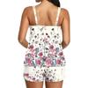 Women’s Sleeveless Floral Print Tank Top and Shorts Set Lightweight Soft Fabric Casual Sleepwear Loungewear Two Piece Outfit