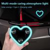 Car LED Ambient Light, Solar Powered Heart Shape Lights, LED Neon Light for Car Back Window Decoration, Night Driving, 5 Mode