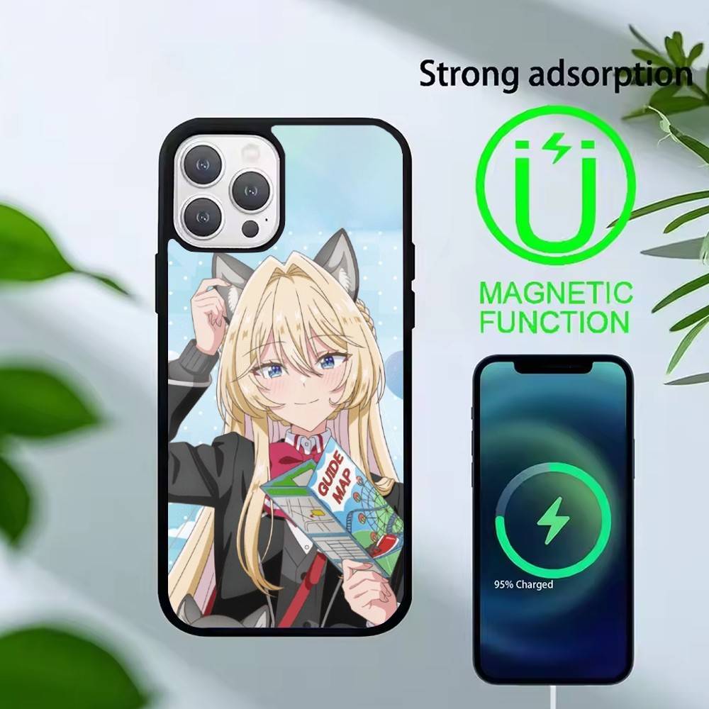 Watanare Anime Phone Case For iPhone17,16,15,14,13 Plus,Pro Max Magnetic For Magsafe Wireless Charging