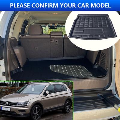 Car Trunk Mats For VW Volkswagen Tiguan 2016~2024 L R-Line MK2 2024 2020 2018 Rear Cargo Tail Pads Auto Accessories EVA Material