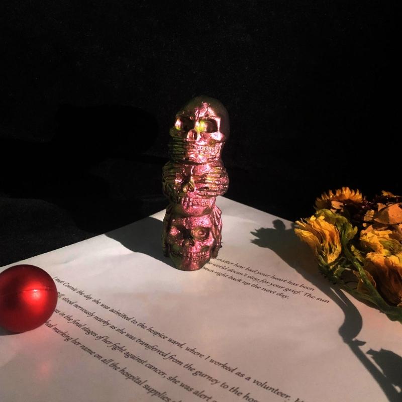 3D Skull Candle Mold,Skeleton Candle Silicone Mold for Candle Making,DIY Resin Crafts Mold for Aromatherapy Candle,Soap