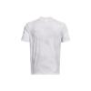 Under Armour Meridian Pattern Print Crew Neck Short Sleeve T-Shirt Men Tops White 1379671-100