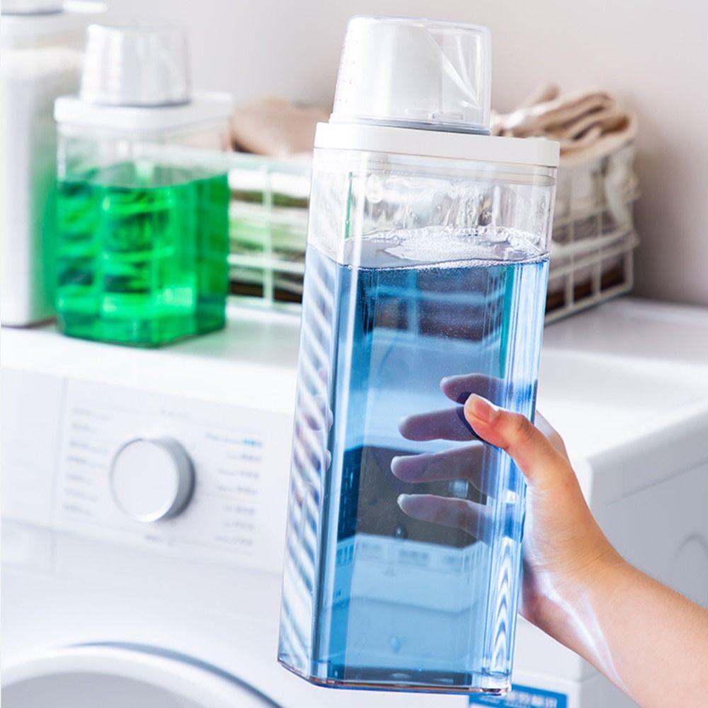 Sealed Laundry Powder Storage Box with Measuring Cup Detergent Powder Tank